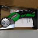 Cordless Electric Scissors, Upgrade Rechargeable Cardboard Cutter, 4V Electric Box Cutter with 3000mAh Battery LED Light & Safety Lock, USB Charging with 2 Blades for Carpet Plastic Leather Cloth