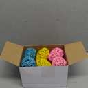 Vicenpal 12 Pcs Easter Rattan Eggs Farmhouse Style Rustic Woven Egg Decor 3.74 Inches Decorative Eggs for Easter Vase Filler Tray Decor Bowl Centerpiece (Candy Colors)