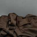 RYB HOME Blackout Door Curtain - Privacy Thermal Insulated Front/Tricia/Patio French Door Cover Room Darkening Window Curtains Tie up Shade, W30 x L80 inch, 1 Panel, Brown