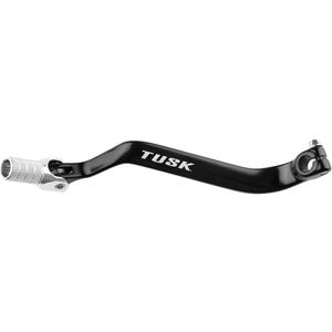 Tusk Folding Shift Lever Black/Silver Tip Compatible with Kawasaki KLR650 2022-2025/KLR650 Adventure ABS 2022-2025