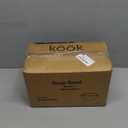 KooK Soup Bowls, French Onion Crocks, Oven Safe Dishware, Mugs, Ceramic Set, Dishwasher, Microwave, Set of 4, 18 oz (White)