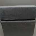 ROYALAY Adjustable Foot Rest Under Desk for Office, High-Density Foam Foot Rest with 3 Adjustable Heights, Ergonomic Footrest with Washable Cover for Home, Airplane, Travel(16 * 16 * 17in, Gray) (Grey)