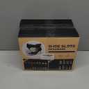 Shoe Slots Organizer 12 Pack - Shoe Stacker,3 Levels Adjustable,Space Savers 50%,Double Layer Holders for Closet (Transparent),Organizador de Zapatos