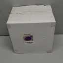 PULOTE 100PCS Purple Plastic Plates - Purple and Gold Disposable Include 50 Each (10.25 Inch Dinner & 7.5 Inch Dessert) Plates, Ideal for Party