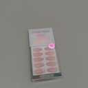 BTArtbox Press On Nails Medium - Pink Frosting, Lamp-Curable Almond Cat Eye French Tip Press On Nails with Glue and Adhesive Tabs for Women, Soft Gel Glue On Nails in 15 Sizes - 30 Stick On Nails Kit