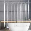 YISURE Clear Shower Curtain or Liner for Clawfoot Tub Short Length 180x65 Inch, Wrap Around Tub Curtains Liner PEVA Waterproof Shower Liner Circular Oval Circle Freestanding Round Surround