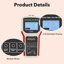 800W Solar Panel Tester MPPT Photovoltaic Multimeter & Watt Meter Smart Portable Tool for Solar PV Panel Data & Troubleshoot Measures Power Output, Performance and Open Circuit Voltage