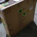 Addison Bar Cart, Black Metal And Grey Washed Wood Finish, 7 Under Cabinet Stemware Racks Grind Wine Rack to Store Up To 15 Bottles, 2 Gliding Drawers