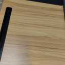 HETTHI Laptop Lap Desk, Portable Large Laptop Desk for Bed, Up to 17 in Lap Table with Wrist Rest, Mouse Pad, Tablet Phone Slot, Portable Handle, Cushion (Light Brown)