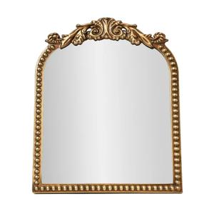 9.75" x 12" Gold Filigree Arch Tabletop Mirror with Adjustable Stand