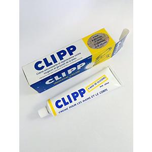 Clipp Hand and Body Cream Lotion and Nail Care. Smoothing and rejuvenating cream against all irritations of the skin. Known to strengthen nails with normal use over hands/nails.