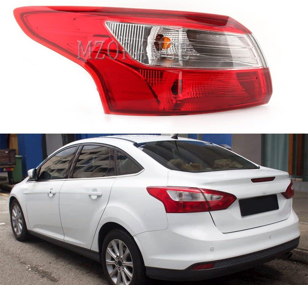 Tail Light Lamp Rear Brake Lamp Stop Indicator Light For Ford Focus Sedan 2012 2013 2014 with Bulb (Left Driver Side)