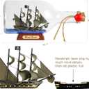 SAILINGSTORY Pirate Ship in a Bottle Sailing Ship Model Nautical Decoration Black Pearl