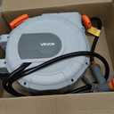 VEVOR Retractable Garden Hose Reel, 1/2 in x 50 ft, Wall Mounted Hose Reel with 9-Function Sprayer Nozzle and 180 Swivel Bracket, Any Length Lock, Automatic Slow Rewind System, for Garden Watering
