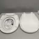 Toilet Seat, Round Toilet Seat with Toddler Seat Built in, Potty Training Toilet Seat Round Fits Both Adult and Child, with Slow Close and Magnets- Round, 2 Packs (White)