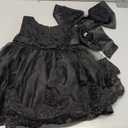 Toddler Baby Girl Embroidered Tutu Ball Gown Lace Dresses with Headwear, 24 Months