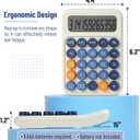 Mr. Pen- Mechanical Switch Calculator, 12 Digit Large LCD Display, Colorful with Big Buttons, Mechanical Switch Calculator for Home, School, Office