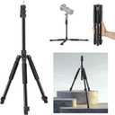 NEEWER Photography Light Stand, 1.5-6.4ft/47-195cm Aluminum Reversible Studio Lighting Tripod, Portable Phone Video Stand w/ 1/4" Screw for Strobe Light Camera Softbox, 4.4lb/2kg Load, ST195