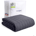 YnM 12lbs Weighted Blanket for Adults, Breathable Heavy Bed Throw Blanket with Cooling Glass Beads for All Season Use, Ideal for ~110lbs (48x72 Inches, Twin/Full, Dark Grey)