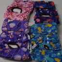 CuteBone Washable Female Dog Diapers 4 Pack Reusable Doggie Heat Diapers for Period FMG06 XL