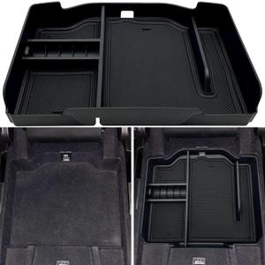 Center Console Organizer fit for Dodge RAM 1500 2500 3500 2025 2024 2023 2022 2021 2020 2019 Accessories Interior Storage Box Armrest Storage Tray (Black) NOT FIT FOR 40/20/40 Split Bench Seat.