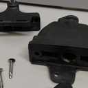 Key Lockable 2 Way Gate Latch,Key Operates on Both Sides of Gate,2 Sided Gate Fence Lock for Outdoor Gates,Locking Gate Door Lock Fence Latch Gate Hardware for Metal,Wood,Vinyl Fence,Black Finish