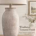 Ceramic Table Lamps Set of 2 for Living Room,24.5" Farmhouse Lamps
