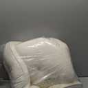 Bedsure Dog Beds for Small Dogs - Round Cat Beds for Indoor Cats, Washable Pet Bed for Puppy and Kitten with Slip-Resistant Bottom, 25 Inches, White (Angelic Ivory)