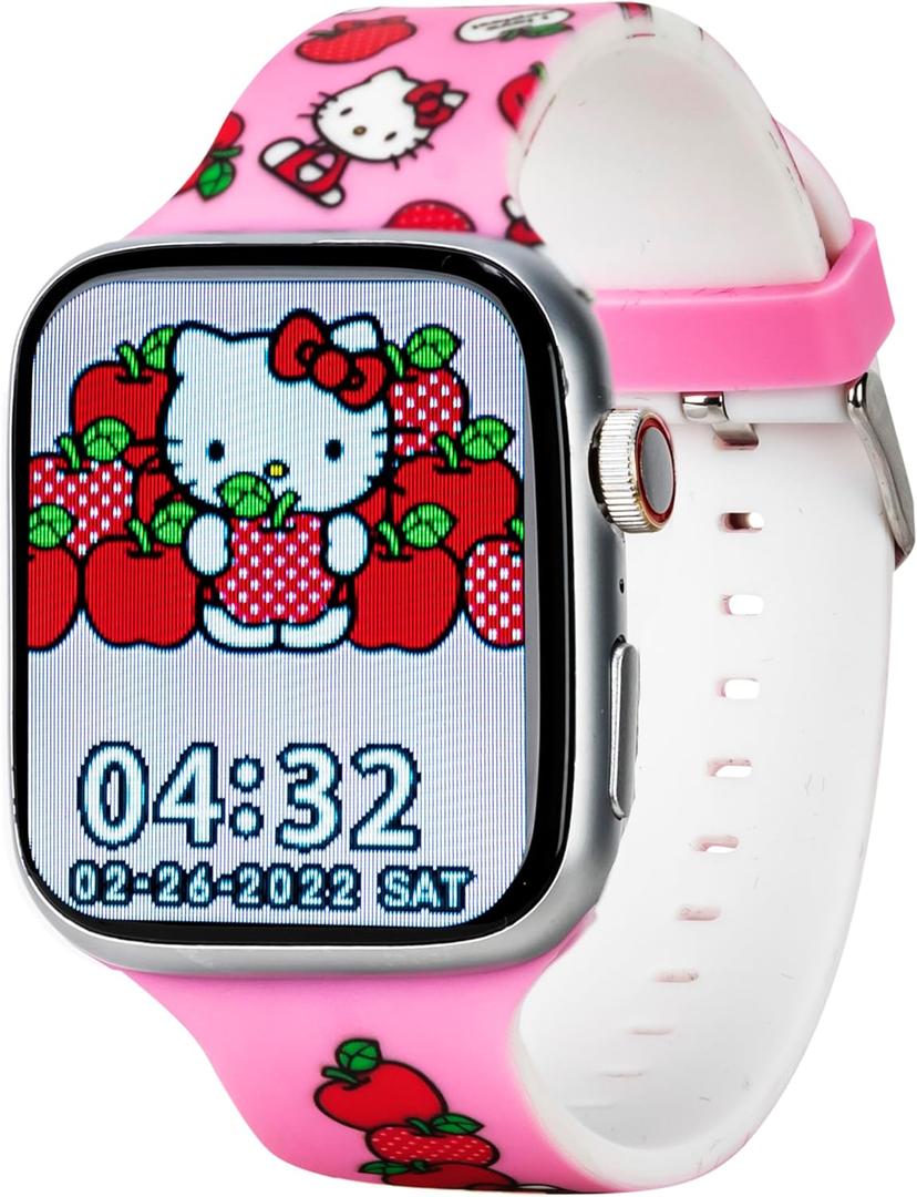Hello Kitty Smart Watch for Girls by Accutime with Interactive Touchscreen, Bluetooth, Camera, Music, Fitness & Activity Tracking - Durable & Stylish (Model: HK4208)