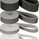 Retrospec Lift Resistance Pull Up Assistance Band Set for Working Out, Home Fitness, Toning, Stretching. Physical Therapy, Muscle Training & Exercise - Lightweight & Portable for Men & Women (Cobblestone)