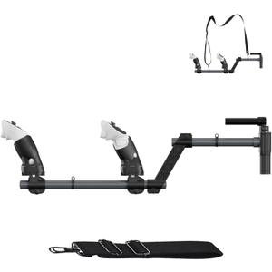 VR Gun Stock for Meta Quest 3/Quest 3S,Quest 3 Gun Stock Compatible with VR Meta Quest 3/Quest 3S Controller Grips for Enhance Stability and Control Magnetic Stock Rifle Adapter (Black)