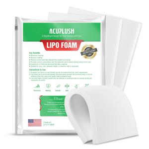 3 Pack Lipo Foam Pads - Post Surgery Ab Board for Liposuction Recovery, Flattening Abdominal Compression Garments for Tummy Tuck Surgery (8 x 11 x 0.5)