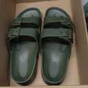 BEMGNAR Men’s Lightweight Comfort Slides Double Buckle Slip-on Adjustable EVA Orthopedic Flat Sandals, Size N/A