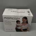 Momcozy Hip Seat Baby Carrier - Adjustable Waistband with Original 3D Belly Protector, Ergonomic Carrier with Various Pockets for Newborns & Toddlers up to 45lbs (Black, Medium)