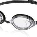 Speedo Unisex-Adult Swim Goggles Optical Vanquisher 2.0 (-8, Clear)