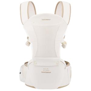 Bebamour Baby Carrier Safety-Certified Hip Seat Baby Carrier Newborn to Toddler Baby Hipseat 0-36Months with Head Hood, 3 PCS Teething Pads, Waist Extender & Storage Bag (New Khaki)