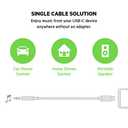 Belkin F7U079bt03-BLK Rockstar 3.5 mm to USB-C Audio Cable, 3 Feet