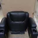 Black Massage Recliner Sofa Leather Vibrating Heated Chair Lounge Executive w/Control
