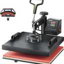 VEVOR 2 in 1 Heat Press Machine for T Shirts and Hats, 15x15 Inch Professional Swing Away Digital Tshirt Press Machine for Sublimation, Vinyl, Heat Transfer Projects