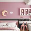 Abyssaly Pink Contact Paper Pink Peel and Stick Wallpaper Self-Adhesive Removable Contact Paper for Cabinets Bedroom Furniture Home Decor 15.7" X 393"