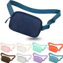 Fanny Pack Crossbody Bag for Women and Men, Belt Bag for Hiking Bum Bag with Adjustable Strap,Casual Cell Phone Pouch?Waist pack for Running Workout Sports Travel Blue