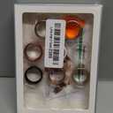 8 Pack Cover Compatible with Oura Ring Gen 4/Oura Ring Gen 3 Horizon/Heritage, Charging Derectly, Matte Texture Wear-Resistant Anti-Scratch TPU Protector for Oura Rings Women MenA, Size 8 (Gold+Silver+RD+Pink+CG+Clear+Black+White)