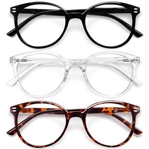 GIBLOGO Reading Glasses for Women/Men - Blue Light Blocking - 2.5 Diopters - Unisex - A3 3 Pack