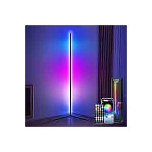 Corner Floor Lamp - RGB Color Changing Mood Lighting Lamp   4,6 FT METAL 