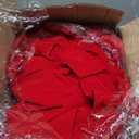 Janinka 6 Pcs Christmas Red Velvet Bows Decoration Set Include 1 Large Red Bow Tree Topper, 1 Small Wreath Bow and 4 Velvet Chair Bows Sashes Holiday Decor for Christmas Tree, Wreaths, Dining Chairs