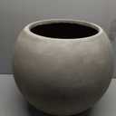Kante Accent Round Sphere Weathered Concrete Planter 19.3" Dia, Outdoor, 19.3"w x 16.5"h