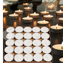 Unscented Palm Tea Lights Candles 100 Pack Bulk, 8 Hours Long Burning White Tea Lights,Non-Paraffin, Smokeless, Mini Tealight Votive Candles for Wedding, Christmas Lights, Party, Christmas