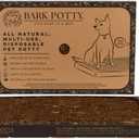 Bark Potty Standard Dog Potty Training Box - Disposable, Long-Lasting Pee Pad Litter Replacement - Leak Resistant, Multi-Use, Odor Neutralizing, Indoor/Outdoor Toilet Tray