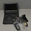 GPX PD701B PD701B Standard Portable DVD Player with 7-in. Swivel Screen and Remote