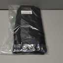 N&Y HOME Fabric Shower Stall Curtain or Liner 36 x 72 Inches - Hotel Quality, Machine Washable - Black, 36x72
